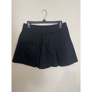 tate, black mini pleated skort, size 26